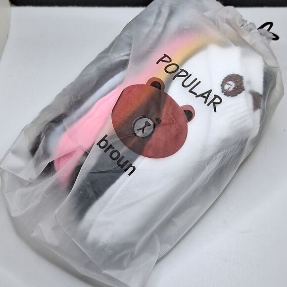 Teddybear ankle socks bundle of 10 pairs - Picture 5 of 6